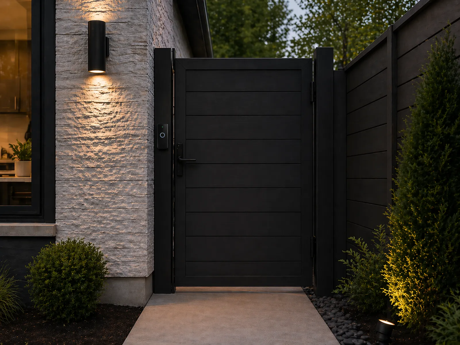 A side gate with access control