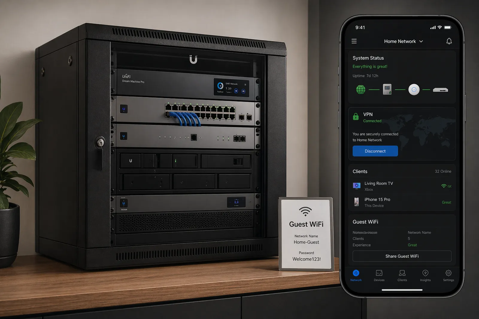 Wi-Fi coverage across a home